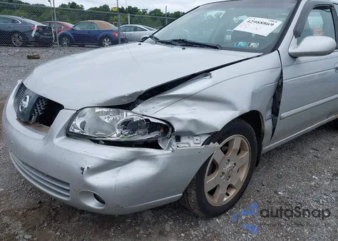 2006 Nissan Sentra 1.8S z USA, uszkodzony, nr VIN 3N1CB51D76L544080